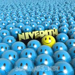 nivedith in Special Smileys style - 3D name wallpaper
