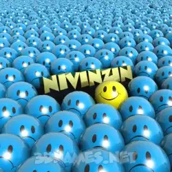 nivinzin in Special Smileys style - 3D name wallpaper