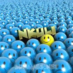 nkuli in Special Smileys style - 3D name wallpaper