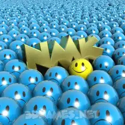 nmk in Special Smileys style - 3D name wallpaper