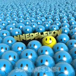 nnedelflow in Special Smileys style - 3D name wallpaper