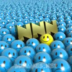 nnn in Special Smileys style - 3D name wallpaper