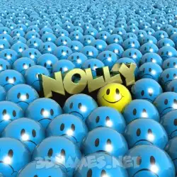 nolly in Special Smileys style - 3D name wallpaper