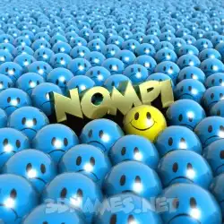 nompi in Special Smileys style - 3D name wallpaper