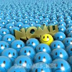 nomu in Special Smileys style - 3D name wallpaper