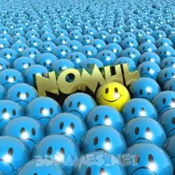 nomul in Special Smileys style - 3D name wallpaper