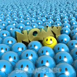 nomy in Special Smileys style - 3D name wallpaper