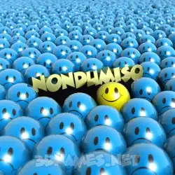 nondumiso in Special Smileys style - 3D name wallpaper