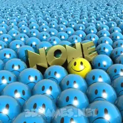 none in Special Smileys style - 3D name wallpaper