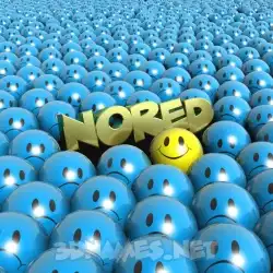 nored in Special Smileys style - 3D name wallpaper