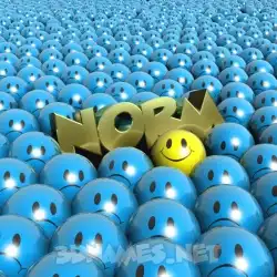 norm in Special Smileys style - 3D name wallpaper