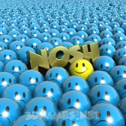 nosh in Special Smileys style - 3D name wallpaper