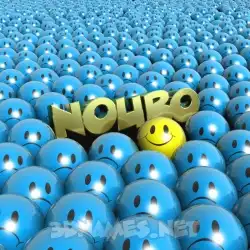 nouro in Special Smileys style - 3D name wallpaper
