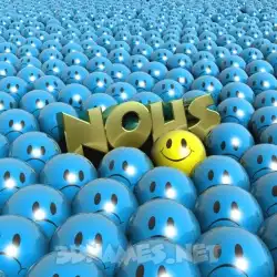 nous in Special Smileys style - 3D name wallpaper