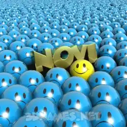 novi in Special Smileys style - 3D name wallpaper