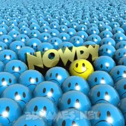 nowdy in Special Smileys style - 3D name wallpaper