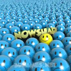 nowshad in Special Smileys style - 3D name wallpaper