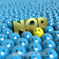 nqd in Special Smileys style - 3D name wallpaper
