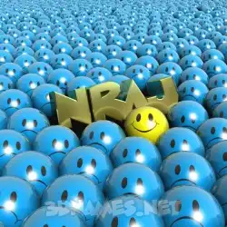 nraj in Special Smileys style - 3D name wallpaper