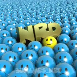nrd in Special Smileys style - 3D name wallpaper