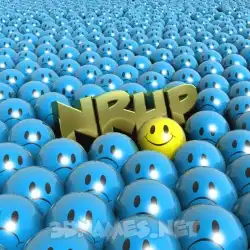 nrup in Special Smileys style - 3D name wallpaper