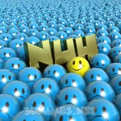 nuh in Special Smileys style - 3D name wallpaper