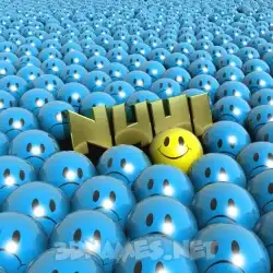nuhi in Special Smileys style - 3D name wallpaper