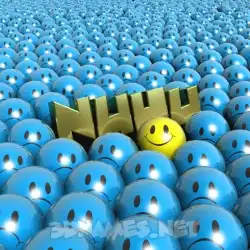 nuhu in Special Smileys style - 3D name wallpaper