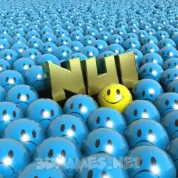 nui in Special Smileys style - 3D name wallpaper