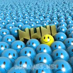 nuni in Special Smileys style - 3D name wallpaper