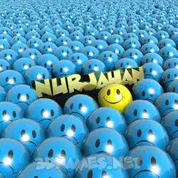 nurjahan in Special Smileys style - 3D name wallpaper