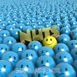 nuts in Special Smileys style - 3D name wallpaper