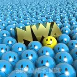 nwa in Special Smileys style - 3D name wallpaper
