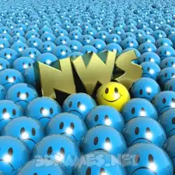nws in Special Smileys style - 3D name wallpaper