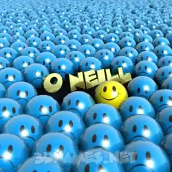 o neill in Special Smileys style - 3D name wallpaper