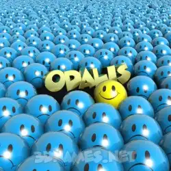 odalis in Special Smileys style - 3D name wallpaper