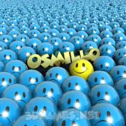 osmillo in Special Smileys style - 3D name wallpaper