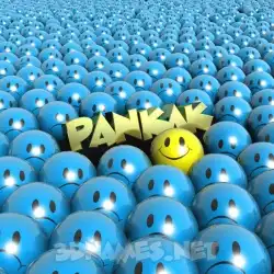 pankak in Special Smileys style - 3D name wallpaper