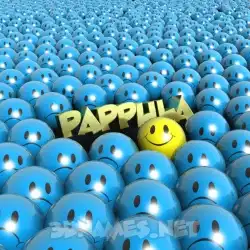 pappula in Special Smileys style - 3D name wallpaper