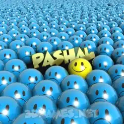 pashal in Special Smileys style - 3D name wallpaper