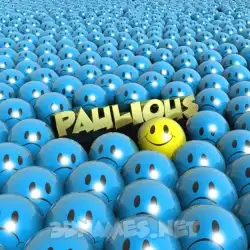 paulious in Special Smileys style - 3D name wallpaper