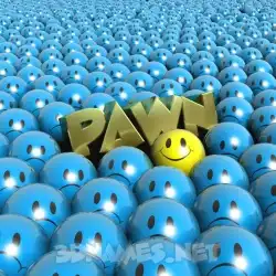 pawn in Special Smileys style - 3D name wallpaper