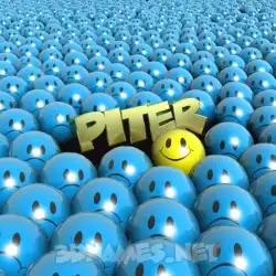 piter in Special Smileys style - 3D name wallpaper