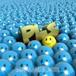 pls in Special Smileys style - 3D name wallpaper