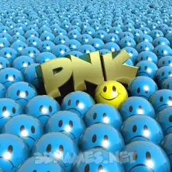 pnk in Special Smileys style - 3D name wallpaper
