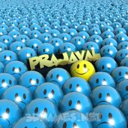 prajaval in Special Smileys style - 3D name wallpaper