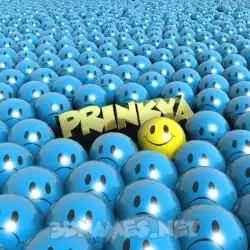 prinkya in Special Smileys style - 3D name wallpaper