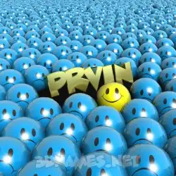 prvin in Special Smileys style - 3D name wallpaper