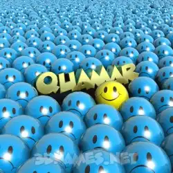 quamar in Special Smileys style - 3D name wallpaper