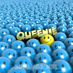 queenie in Special Smileys style - 3D name wallpaper